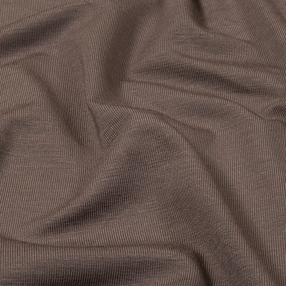 Ultra-Soft Rayon Jersey - Dark Taupe - Cyrus Collection Detail