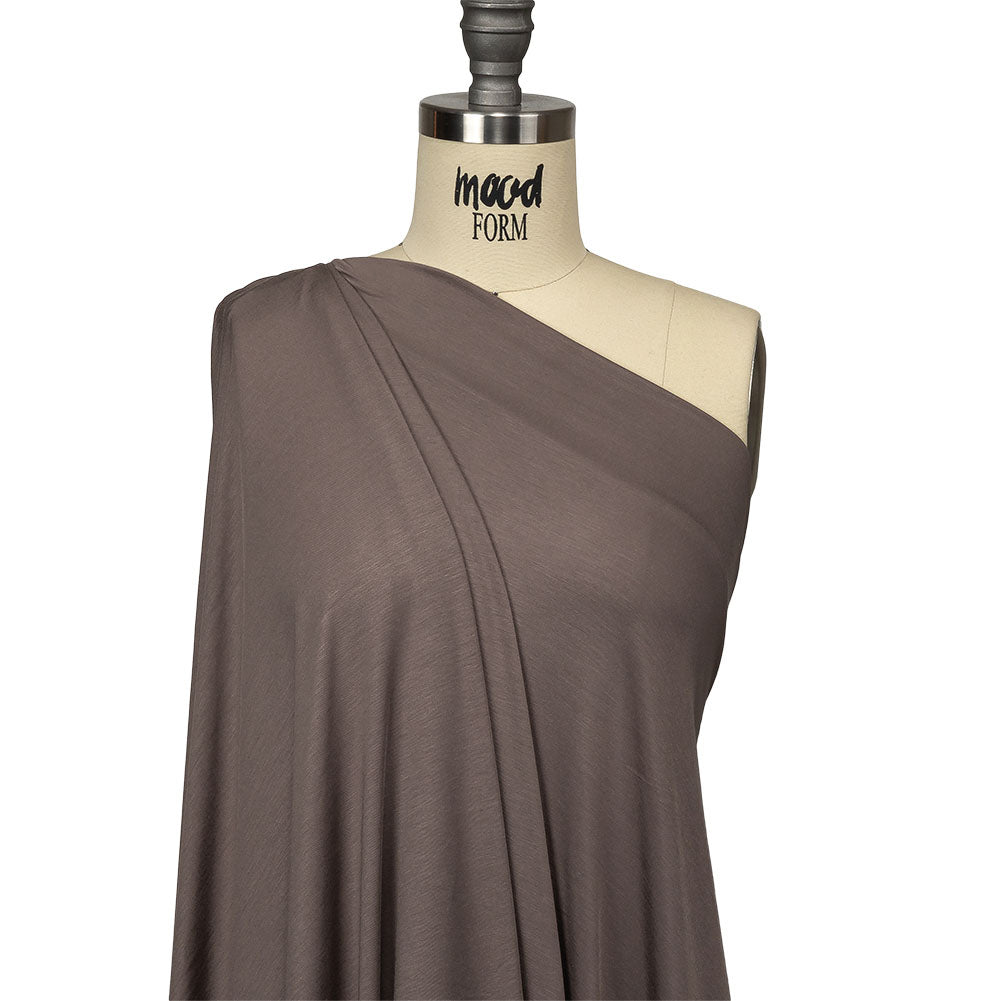 Ultra-Soft Rayon Jersey - Dark Taupe - Cyrus Collection Drape