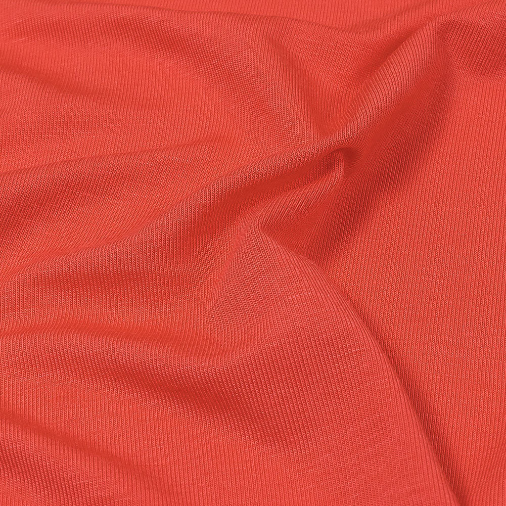 Ultra-Soft Rayon Jersey - Deep Coral - Cyrus Collection