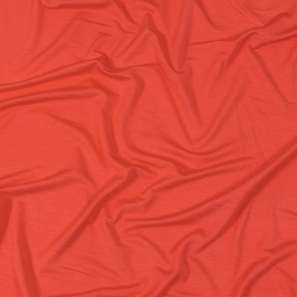 Ultra-Soft Rayon Jersey - Deep Coral - Cyrus Collection