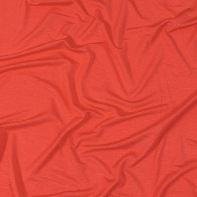 Ultra-Soft Rayon Jersey - Deep Coral - Cyrus Collection