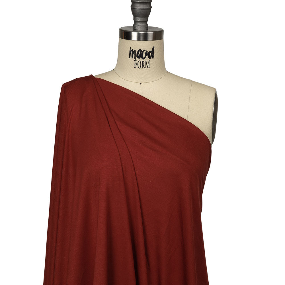 Ultra-Soft Rayon Jersey - New Brick - Cyrus Collection