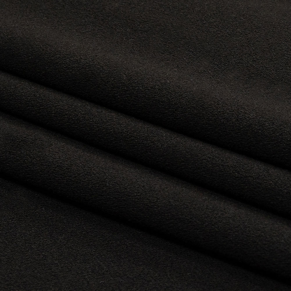 Black Polyester Crepe Folded