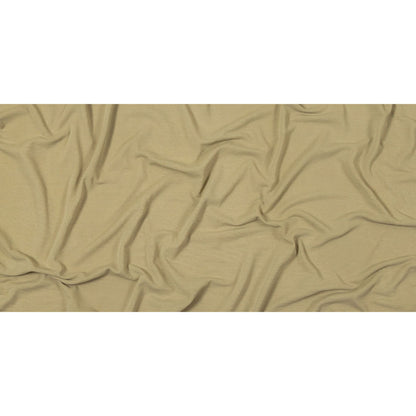 Beige Stretch Polyester Crepe Knit Full