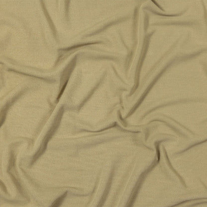 Beige Stretch Polyester Crepe Knit