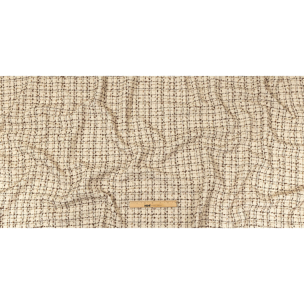 Fog, Amphora and Rocky Road Plaid Tweedy Polyester Boucle Full