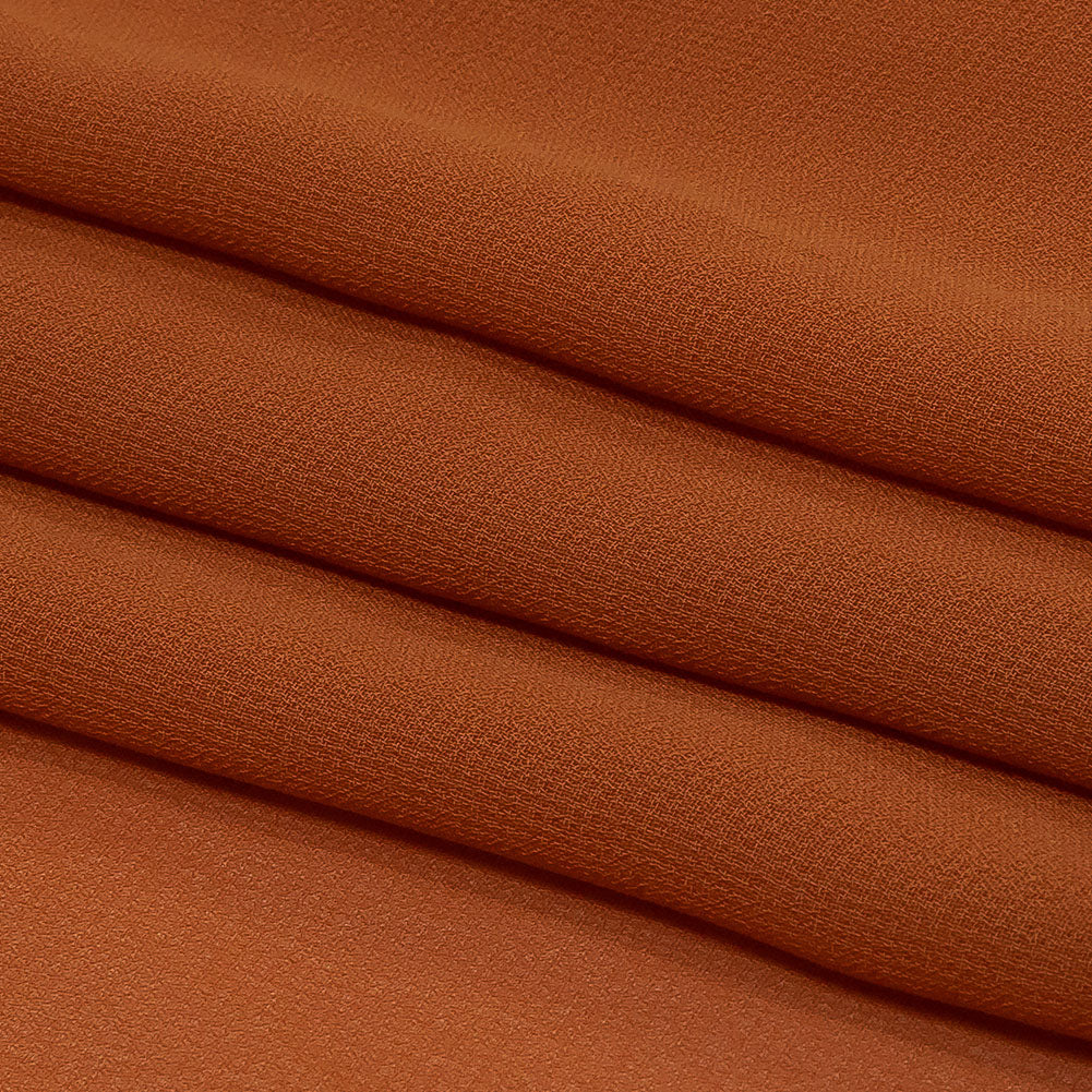 The Row Terracotta Polyester Chiffon Folded