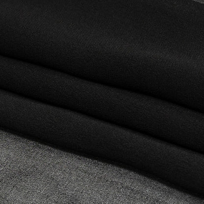 Black Polyester Chiffon Folded