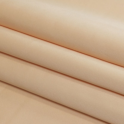 Carolina Herrera Italian Cream Peach Polyester Duchesse Satin Folded