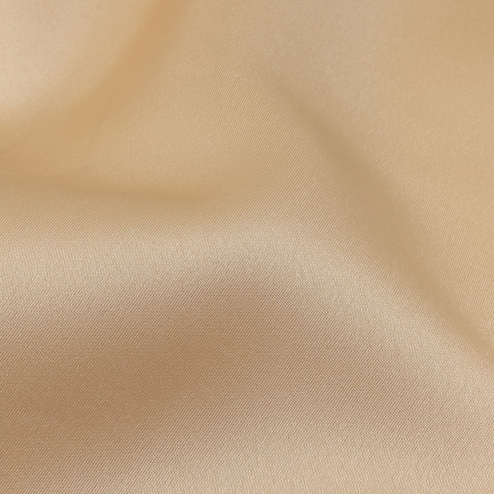 Carolina Herrera Italian Cream Peach Polyester Duchesse Satin Detail