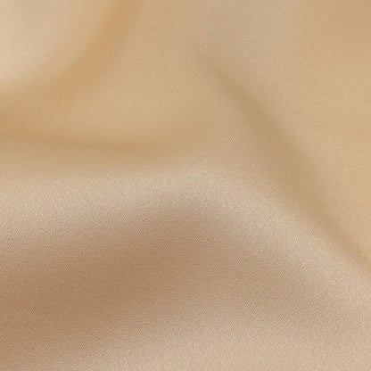 Carolina Herrera Italian Cream Peach Polyester Duchesse Satin Detail