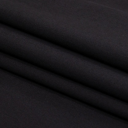 Carolina Herrera Italian Black Stretch Cotton Pique Folded