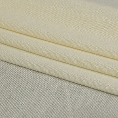 Cloud Cream Lightweight Rayon Jersey Folded