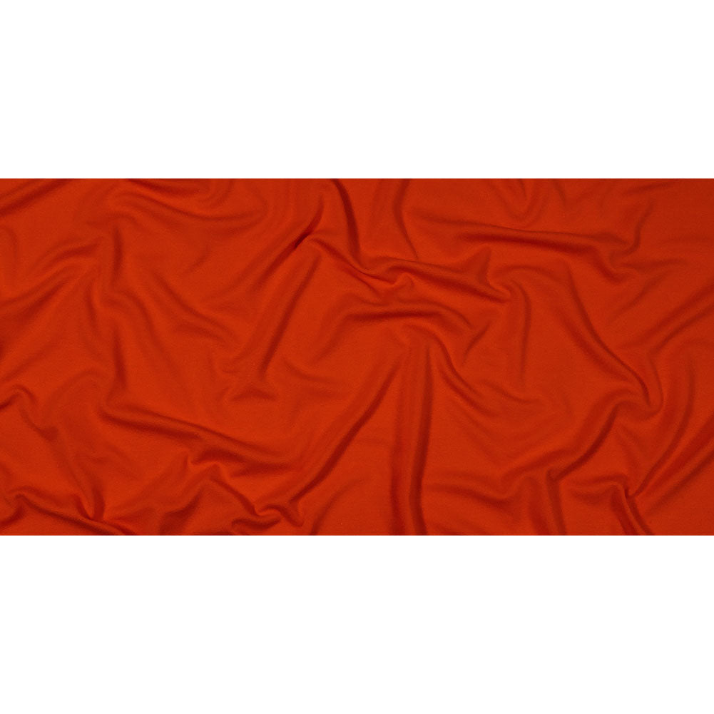 Orange Stretch Rayon Interlock Knit - Full