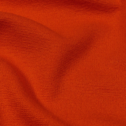Orange Stretch Rayon Interlock Knit Detail