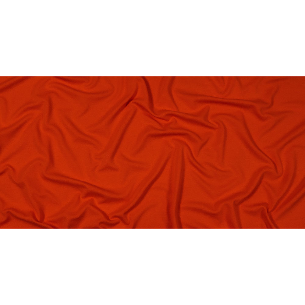 Orange Stretch Rayon Interlock Knit Full