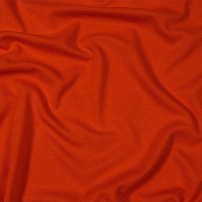 Orange Stretch Rayon Interlock Knit