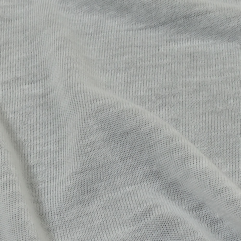 White Lightweight Polyester Sweater Knit Detail