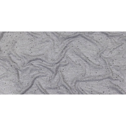 Gray and Black Speckled Loose Cotton and Polyester Sweater Knit Full