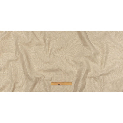 Metallic Gold, Silver and Beige Striped Cotton and Polyester Matelasse Full