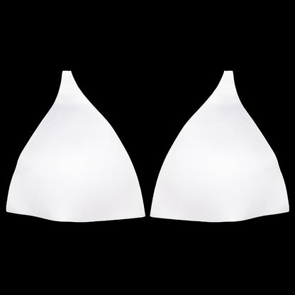 White Triangle Bra Cup - Size 20 Detail
