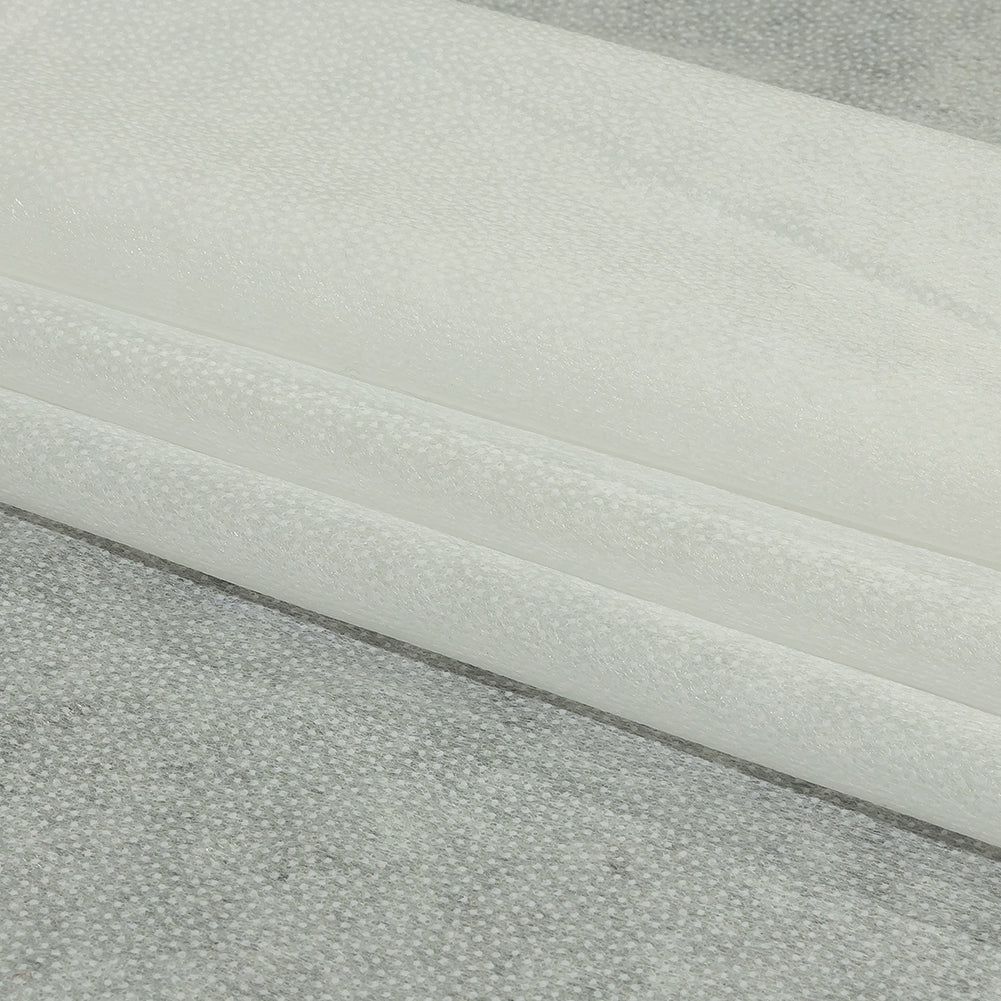 White Non Woven Single Side Fusible Interfacing Folded