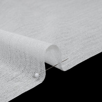 Woven Weft Fusible Interfacing Single-Sided - Lily White Detail