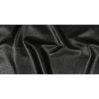 Black Pebbled Heavy Faux Leather Full