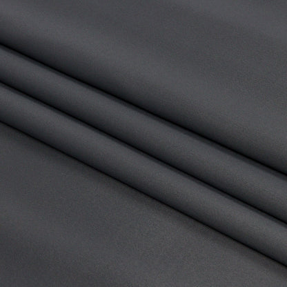 Gray Luminous Stretch Polyester Twill Folded