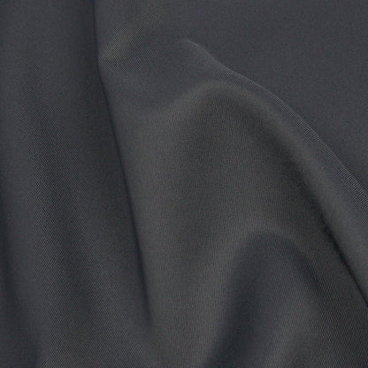 Gray Luminous Stretch Polyester Twill Detail