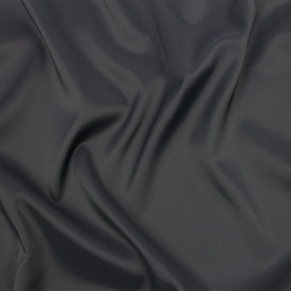 Gray Luminous Stretch Polyester Twill