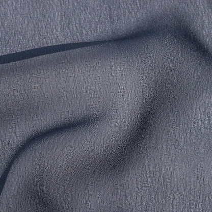 Navy Blue Rayon Chiffon Detail