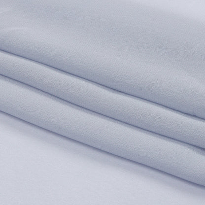 Dusty Sky Blue Rayon Chiffon Folded