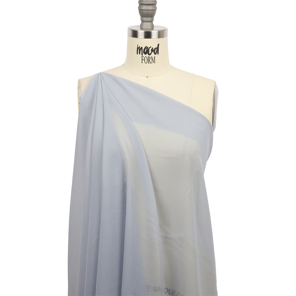 Dusty Sky Blue Rayon Chiffon Drape