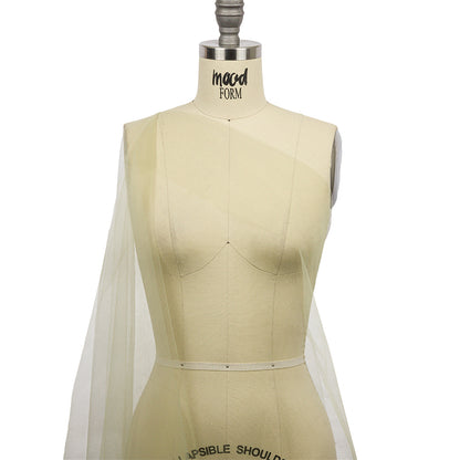 Sage Green Wide Crisp Tulle Drape