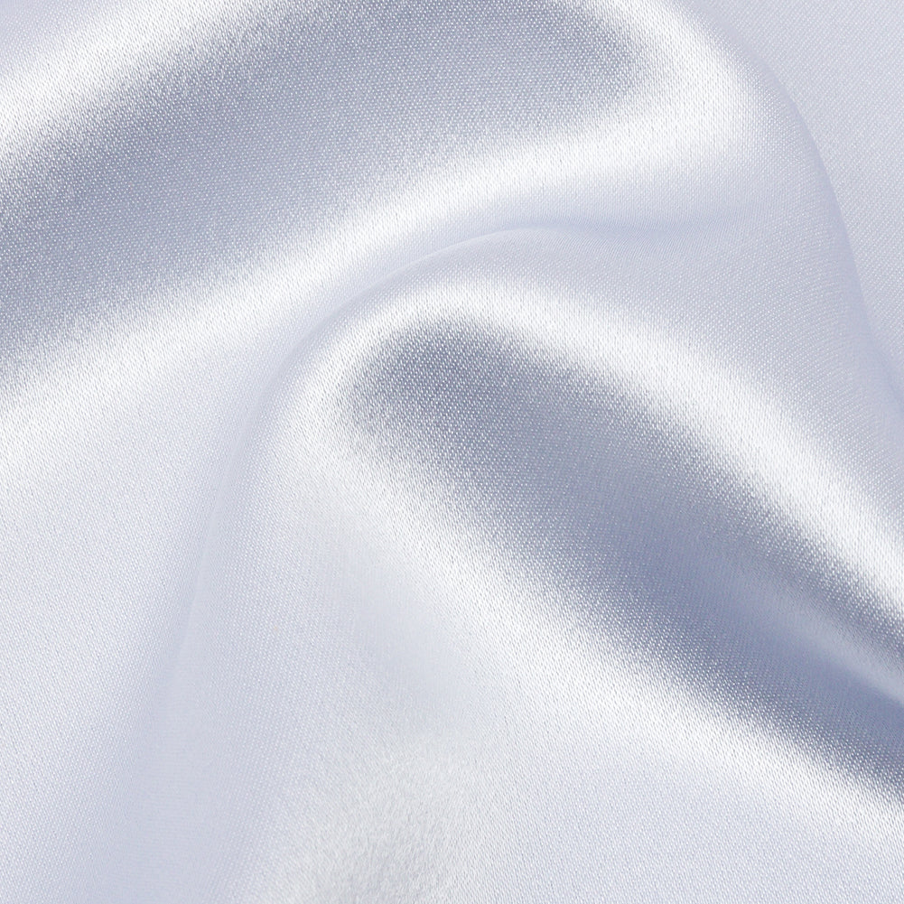 Pastel Blue Silk and Polyester Crepe Back Satin Detail