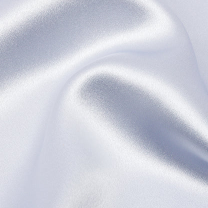 Pastel Blue Silk and Polyester Crepe Back Satin Detail