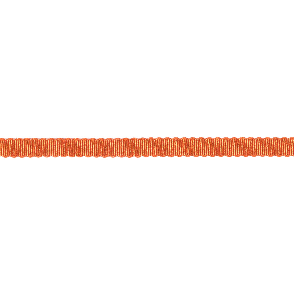 Red Orange Recycled Polyester Petersham Grosgrain Ribbon - 4mm