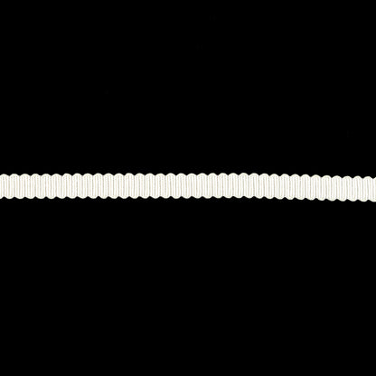 Cannoli Cream Recycled Polyester Petersham Grosgrain Ribbon - 4mm