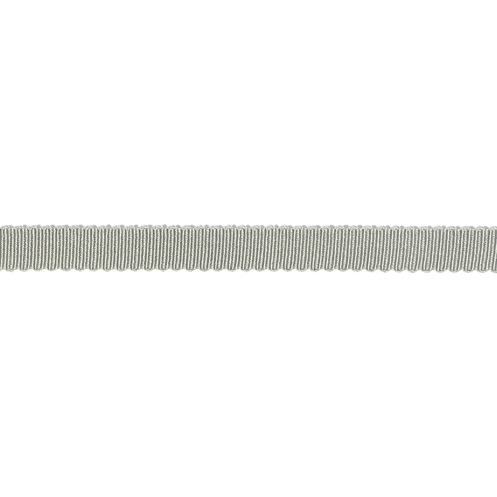 Light Gray Recycled Polyester Petersham Grosgrain Ribbon - 6mm