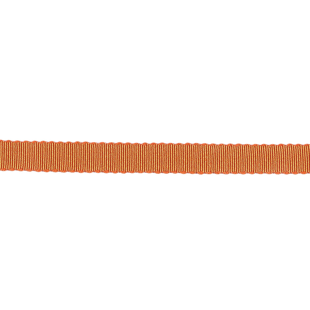 Red Orange Recycled Polyester Petersham Grosgrain Ribbon - 6mm