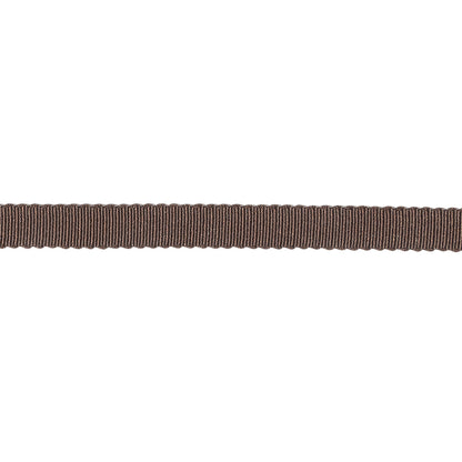 Dark Brown Recycled Polyester Petersham Grosgrain Ribbon - 6mm