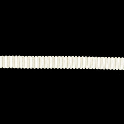 Cannoli Cream Recycled Polyester Petersham Grosgrain Ribbon - 6mm