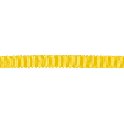 Yellow Recycled Polyester Petersham Grosgrain Ribbon - 6mm