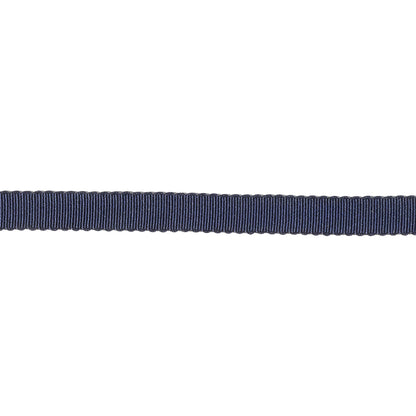 Dark Navy Recycled Polyester Petersham Grosgrain Ribbon - 6mm
