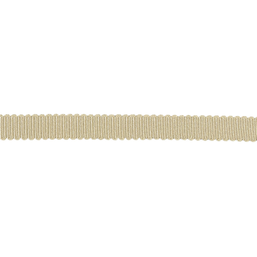 Taupe Recycled Polyester Petersham Grosgrain Ribbon - 6mm