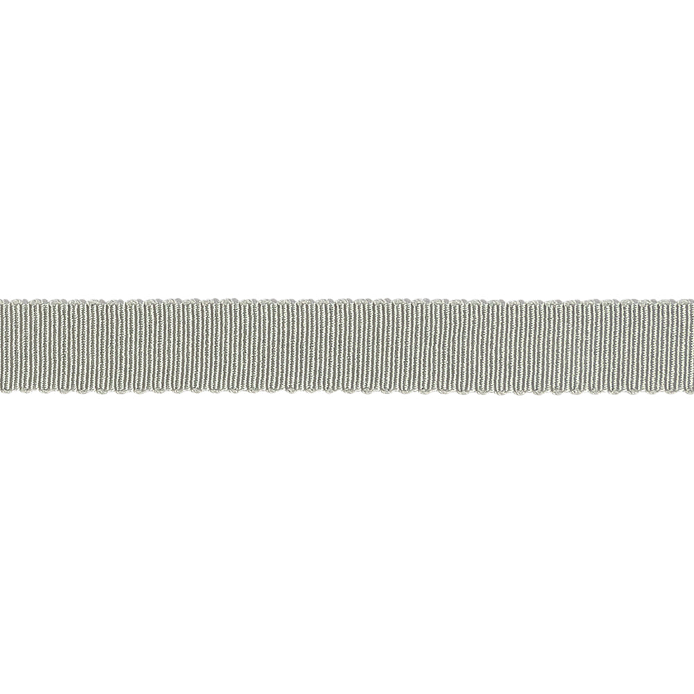 Light Gray Recycled Polyester Petersham Grosgrain Ribbon - 9mm