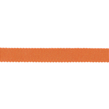 Red Orange Recycled Polyester Petersham Grosgrain Ribbon - 9mm