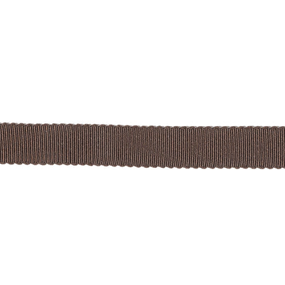 Dark Brown Recycled Polyester Petersham Grosgrain Ribbon - 9mm