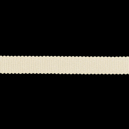 Almond Milk Recycled Polyester Petersham Grosgrain Ribbon - 9mm
